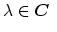 $\lambda \in \mbox{\boldmath$C$ }$